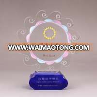 Wholesale Optical Business Crystal Glass Shield Awards Enterprise Award Crystal Trophy