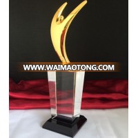 Movie & TV character metal souvenir trophy with crystal base