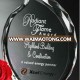 Personalized Crystal Glass Awards Souvenir For Company Trophy