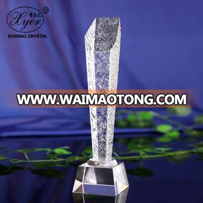 Crystal Gift Film Festival Crystal Award Cremony Crystal Trophy For Souvenir